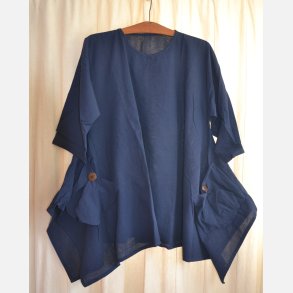 Oversize bluse med lommer