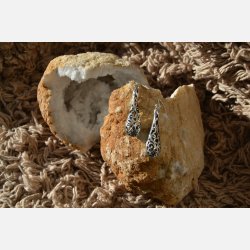 Slvrering - drbeformet med indgraveret mnster