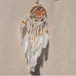 Drmmefanger - brun, beige og hvid