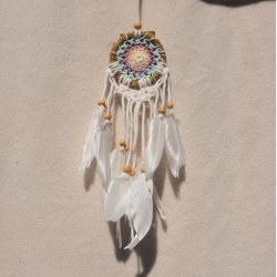 Drmmefanger - hvid, fersken, lilla, turkis og mint