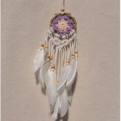 Drmmefanger - hvid, lyserd og lilla