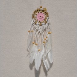 Drmmefanger - lyserd, hvid og beige