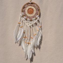 Drmmefanger - brun, beige og hvid