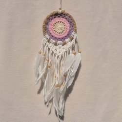 Drmmefanger - hvid, lyserd og lilla