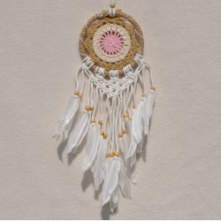 Drmmefanger - lyserd, hvid og beige