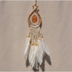 Drmmefanger - brun, beige og hvid