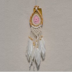 Drmmefanger - lyserd, hvid og beige