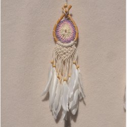 Drmmefanger - hvid, lyserd og lilla