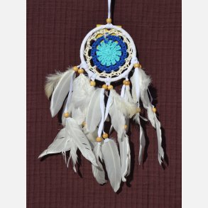 Dr�mmefanger med farvet blomst