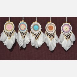 Dr�mmefanger - farvet med hvid ring