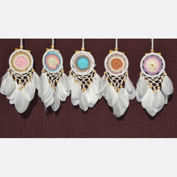 Dr�mmefanger - farvet med hvid ring