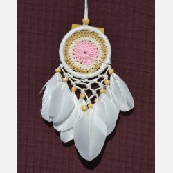 Dr�mmefanger - farvet med hvid ring