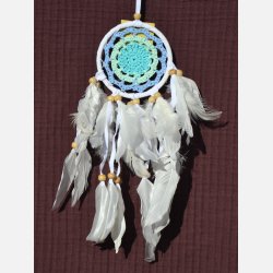 Dr�mmefanger med farvet blomst