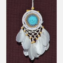 Dr�mmefanger - farvet med hvid ring