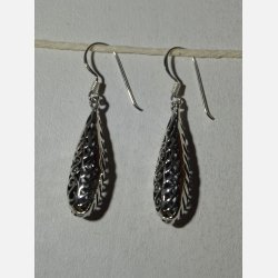 Slvrering - drbeformet m. indgraveret mnster