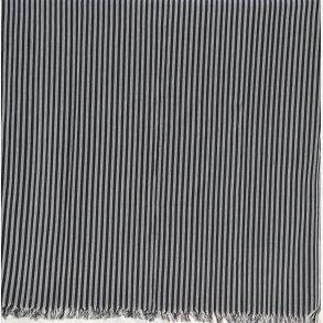 Ikat tekstil med striber - gr og sort