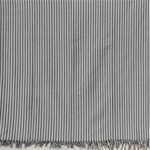 Ikat tekstil med striber - gr og rhvid