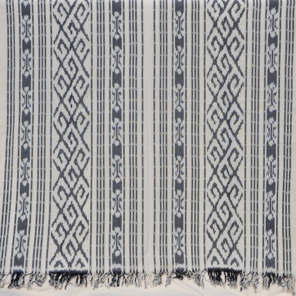 Ikat tekstil tribal - gr &amp; hvid