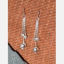 Slv rering - tre slvkugler