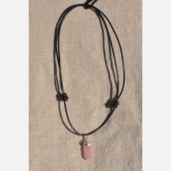 Pendel vedhng - rosenkvarts